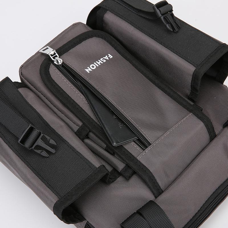 Men Crossbody Bag Single Shoulder Bags Big Capacity Storage Bag Fashion Multi-Pockets Outdoor Cup Bag