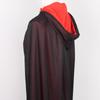 On Hand Hooded Cape Adult Unisex Long Cloak Black Red Halloween Costume Dress Coats