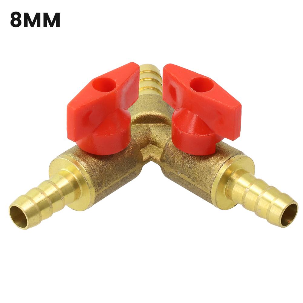 Exquisite Garden Irrigation Pipe Connection Brass Valve Shut Off Ball Valve 8mm/10mm Brass Material Easy To Install