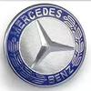 WTPEU1 C200 E200 New 2025 For Mercedes Benz 57mm ABS Car Flat Hood Emblem Sticker Front Badge Logo For Mercedes Benz W253 X253 X205 GLC
