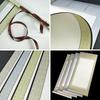 Uccellino Hanging Scrolls with Wind Obi, Set of 2, Plain White Paper, Hanshi Paper, for Calligraphy, Scrolls, Penmanship, New Year's Calligraphy, Ink