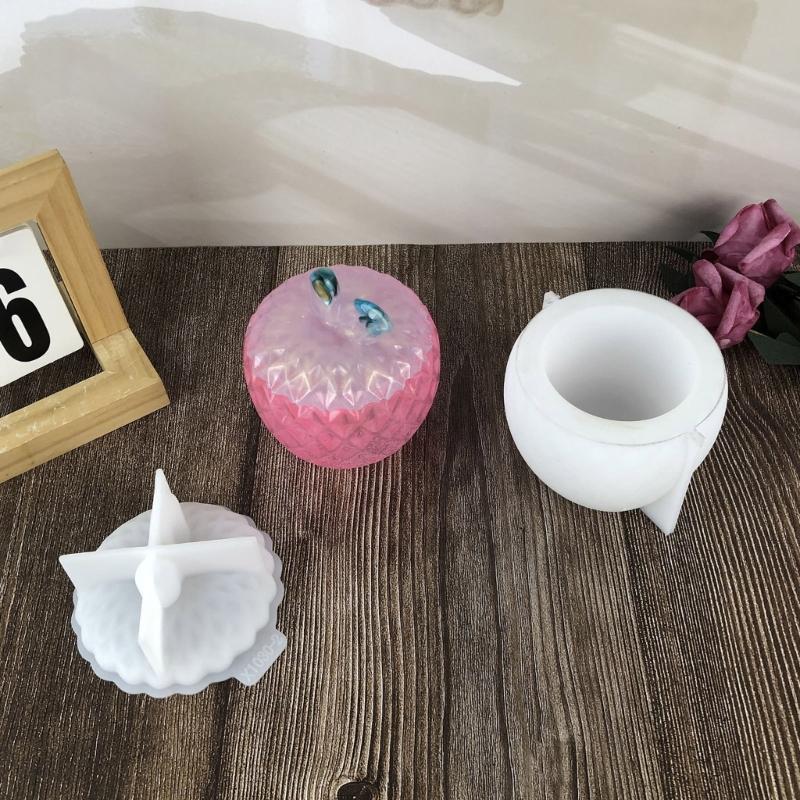 Versatile Silicone Fruit Mold for Resin Jar Making Craft Enthusiasts Decorative Storage and Custom Gifts