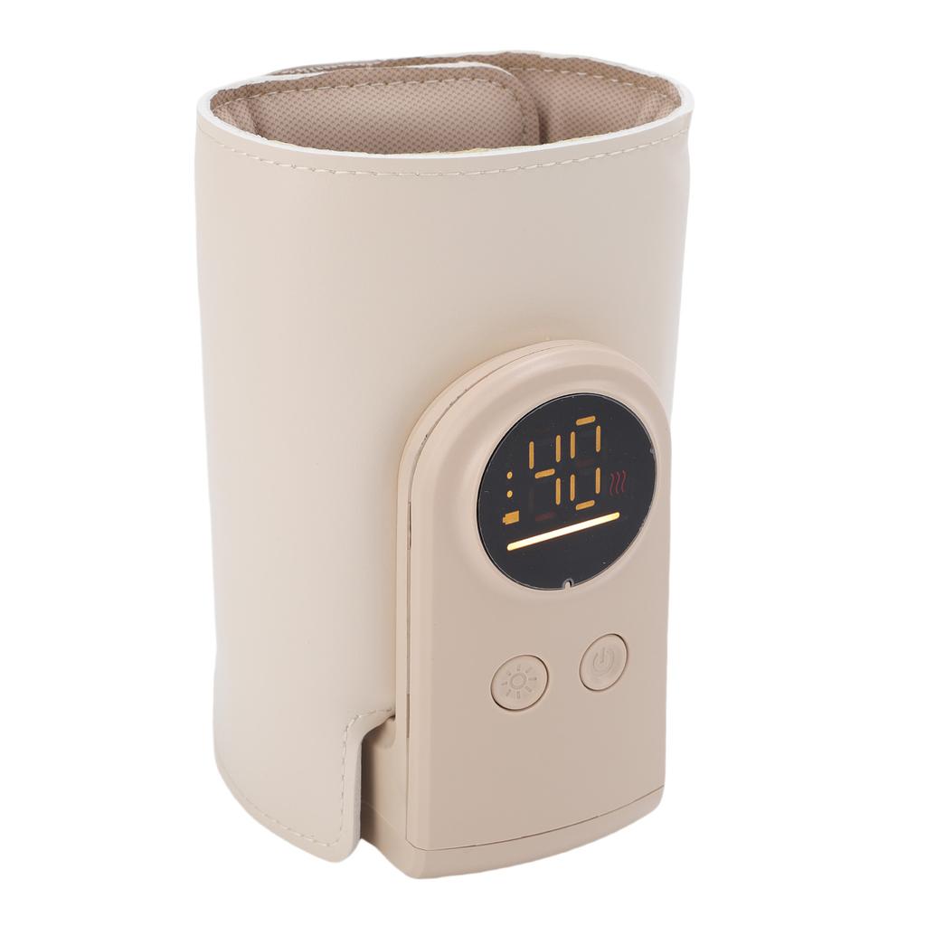 Cordless Baby Bottle Warmer Wrap Portable LED Display Fast Baby Milk Warmer Cover for Breastmilk