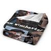 Jensen Ackles Super Warm Blanket Dean Winchester  Students Plush Bedding Throws Print Couch Chair Flannel Bedspread Sofa Cover