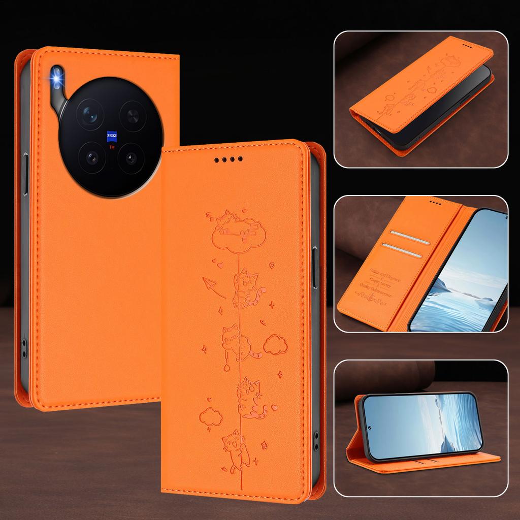 Phone Case For VIVO X300 Pro X300 X100s Pro X100 Pro X100s X100 T4x T4 T3 Ultra T3x T2 T1 Wallet Leather Slots Phone Cover