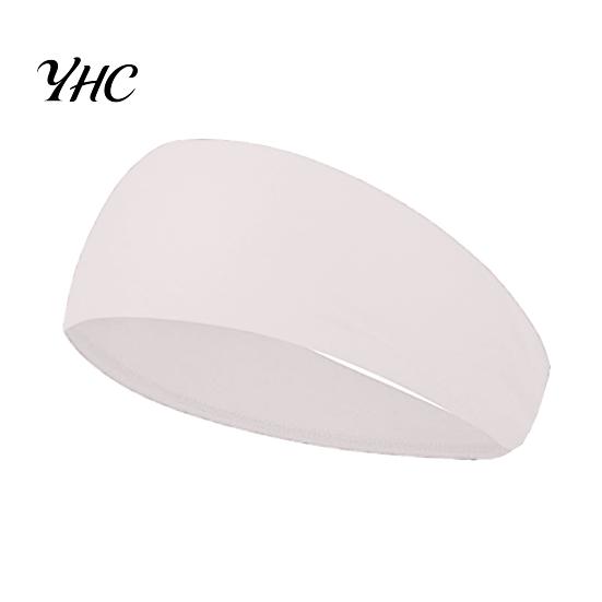 Solid Color Headband Men Sports Moisture Wicking Wide Workout Sport Quick Drying Running Cycling Sweatband Elastic