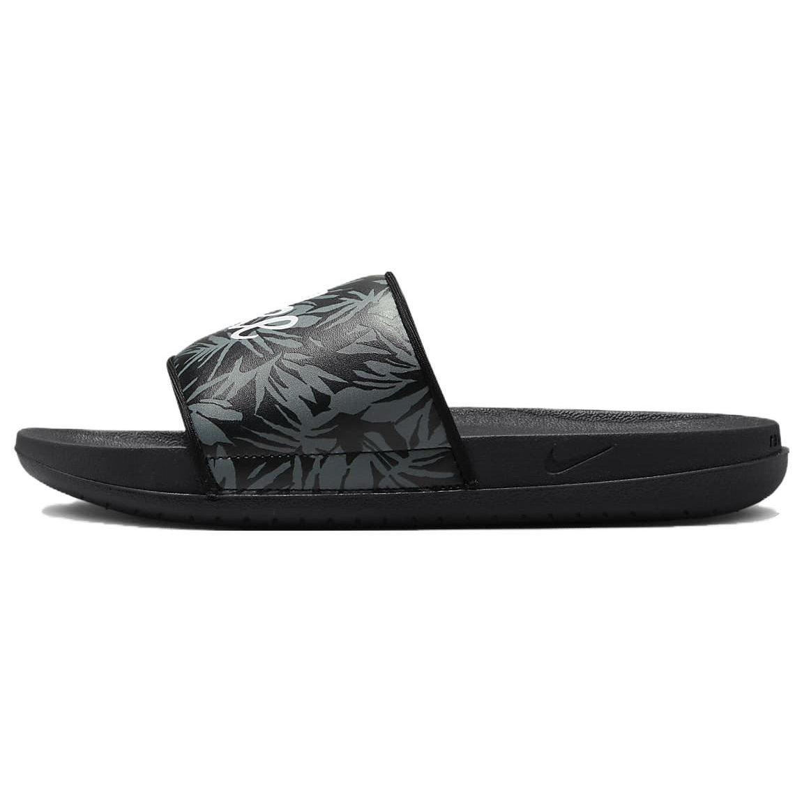 Nike Offcourt Tropical Leaf Print Black