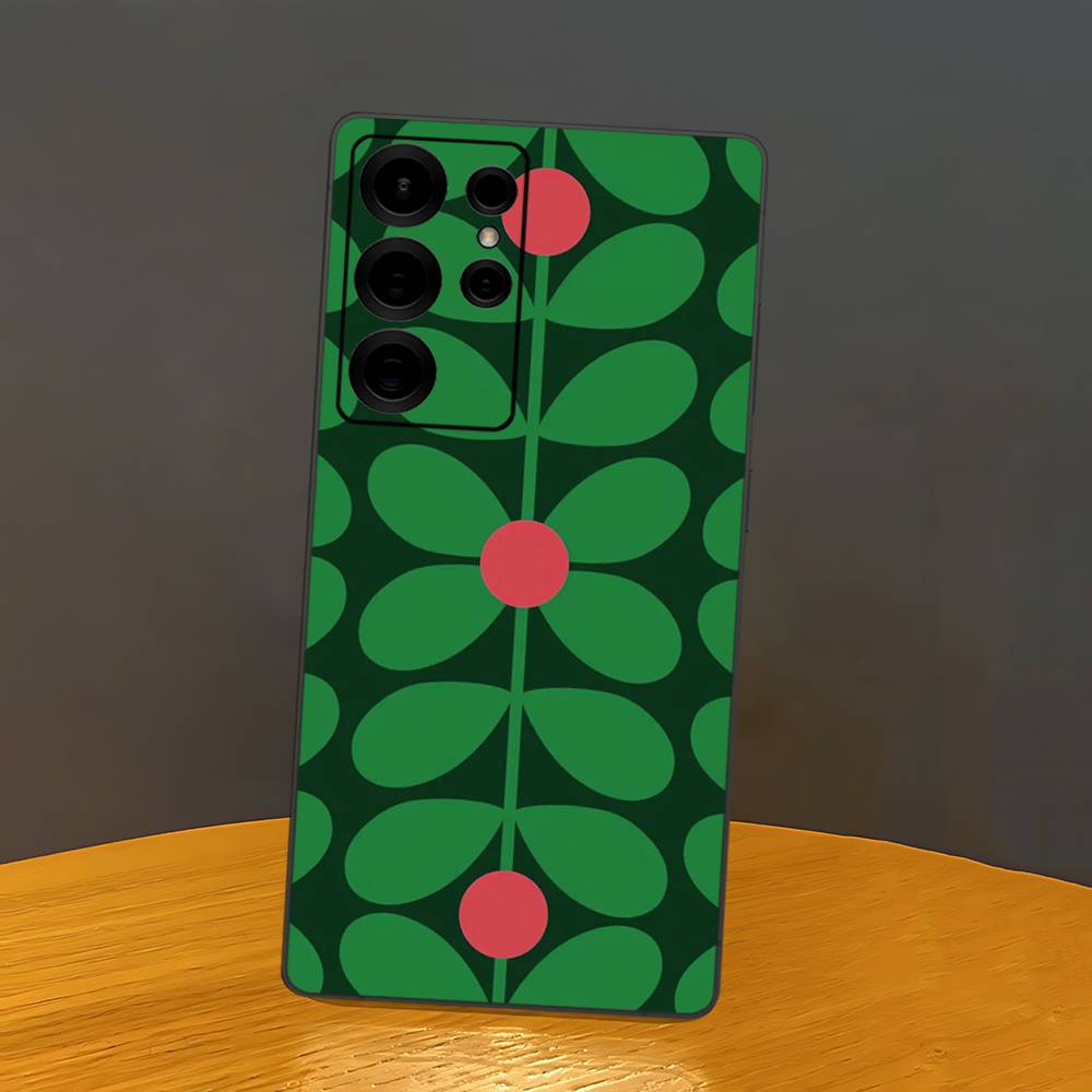 

Multi Stem Orla Kiely Phone Case For Samsung S 24 Fe 25 Ultra Plus 20 Lite 21 30 22 23 24 22 Ultra 5G Fundas Samsung S25ULTRA