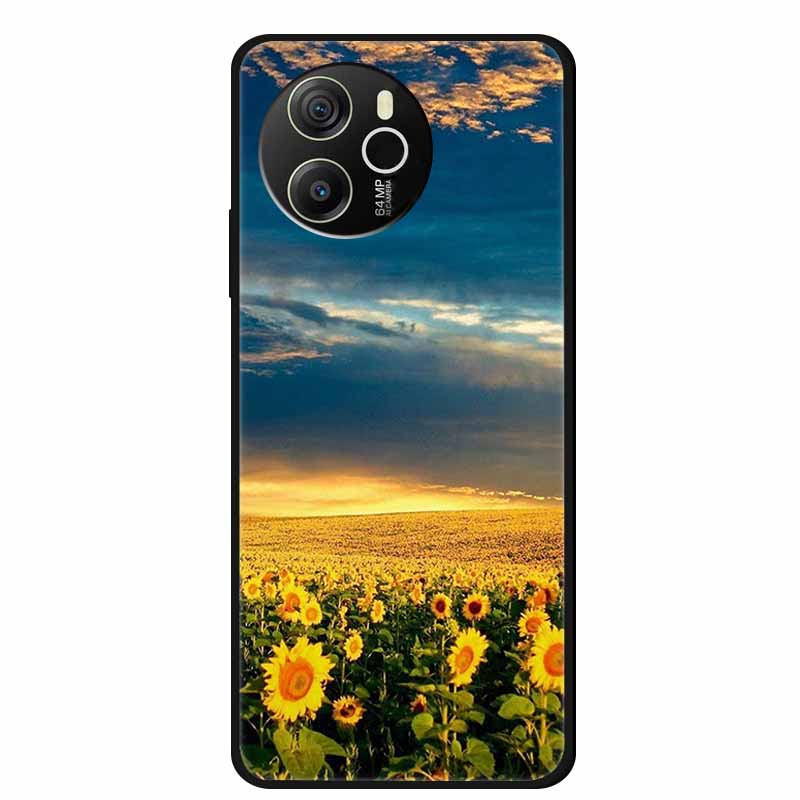 For Oscal Tiger 12 Phone Case Painted Soft TPU Silicone Cases Blackview Oscal Tiger12 4G Fashion Bumper Capa Original Back Cover