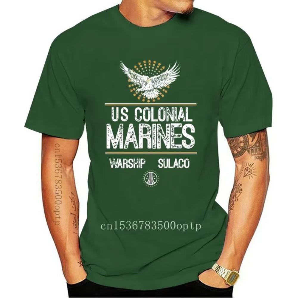 New Aliens T-Shirt Colonial Marines Tee US Sulaco Warship Attack Bugs movie film 80s Cool Casual pride t shirt men Unisex
