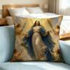 Blessed Virgin-N M-Mary Square Double-Sided printed Pillow Case Bedroom Bedside Pillow Sofa Cushion Cover Gift