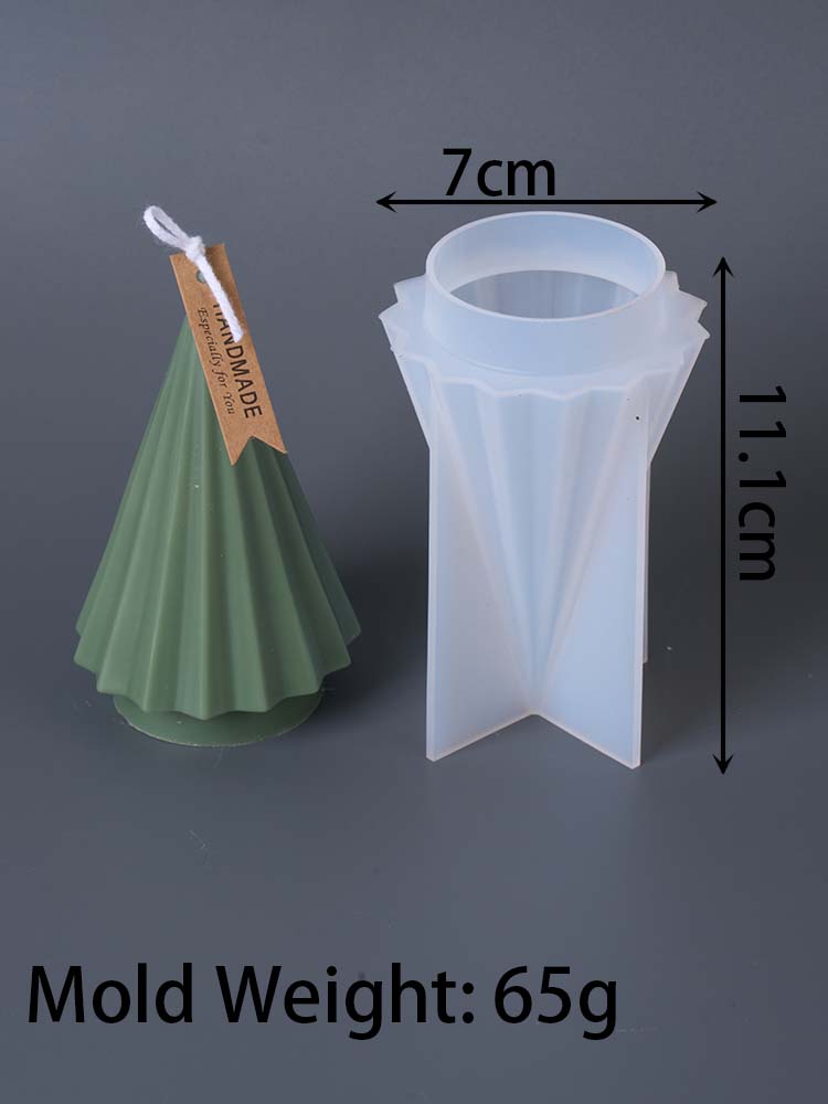 3D Christmas Tree Candle Silicone Mold DIY Christmas Candle Making Kit Handmade Soap Mould Plaster Resin Tools Holiday Gifts