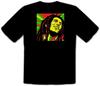 BOB MARLEY RASTA JAMAICA FARBEN Musik Logo Schwarzes unisex T-Shirt -529-
