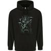 Heavy Metal Throne Skull Rock Music Guitar Childrens Kids Hoodie