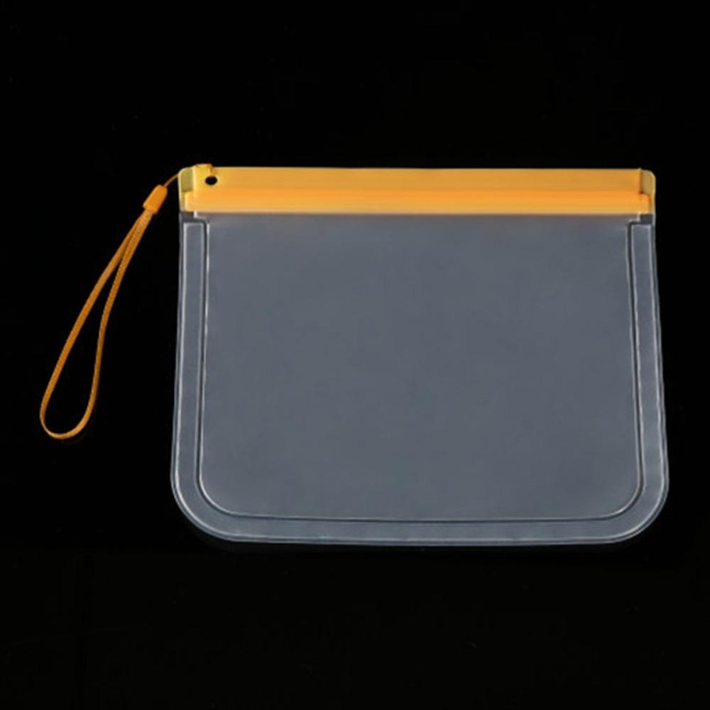

5PCS Waterproof Makeup Wash Bag Transparent Card Ticket Phone Holder Travel Passport Bag Wallet оранжевый