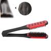 Double Sided Brush Clamp Multifunctional Hair Brush Straightener Styling Tool for Women Men