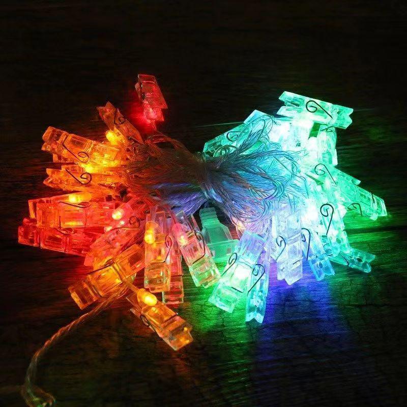 LED Photo Clip String Lights for Bedroom, Proposal, or Wall Decorations