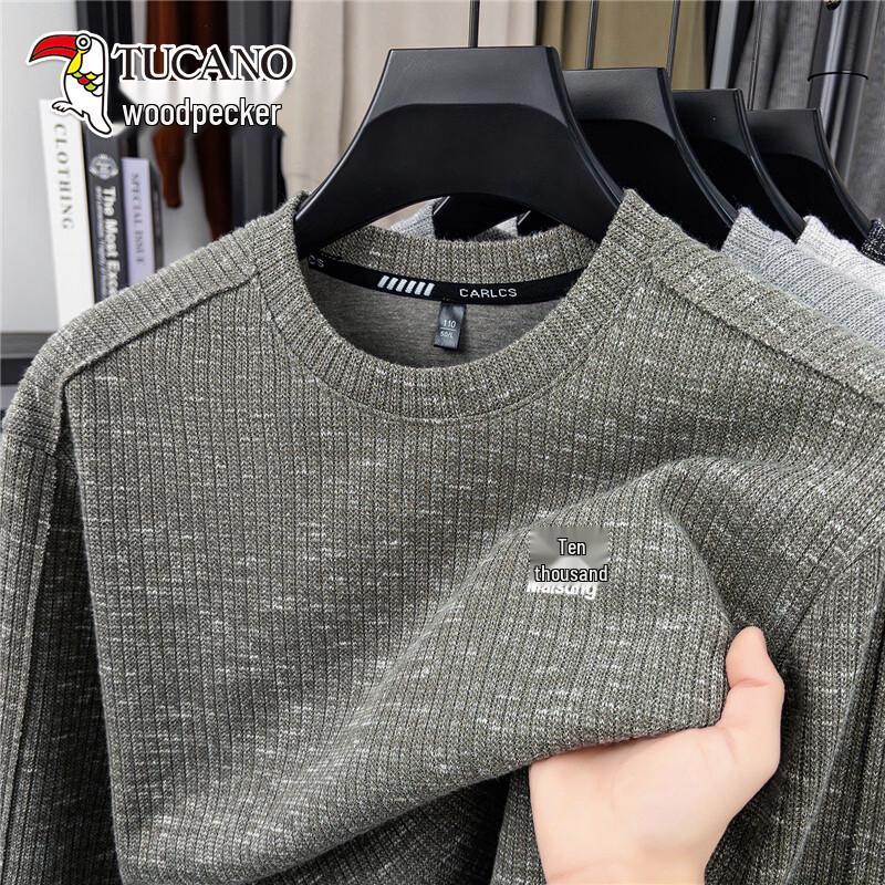 TUCANO Men s Crew Neck Long Sleeve Knit Pullover Sweater 58