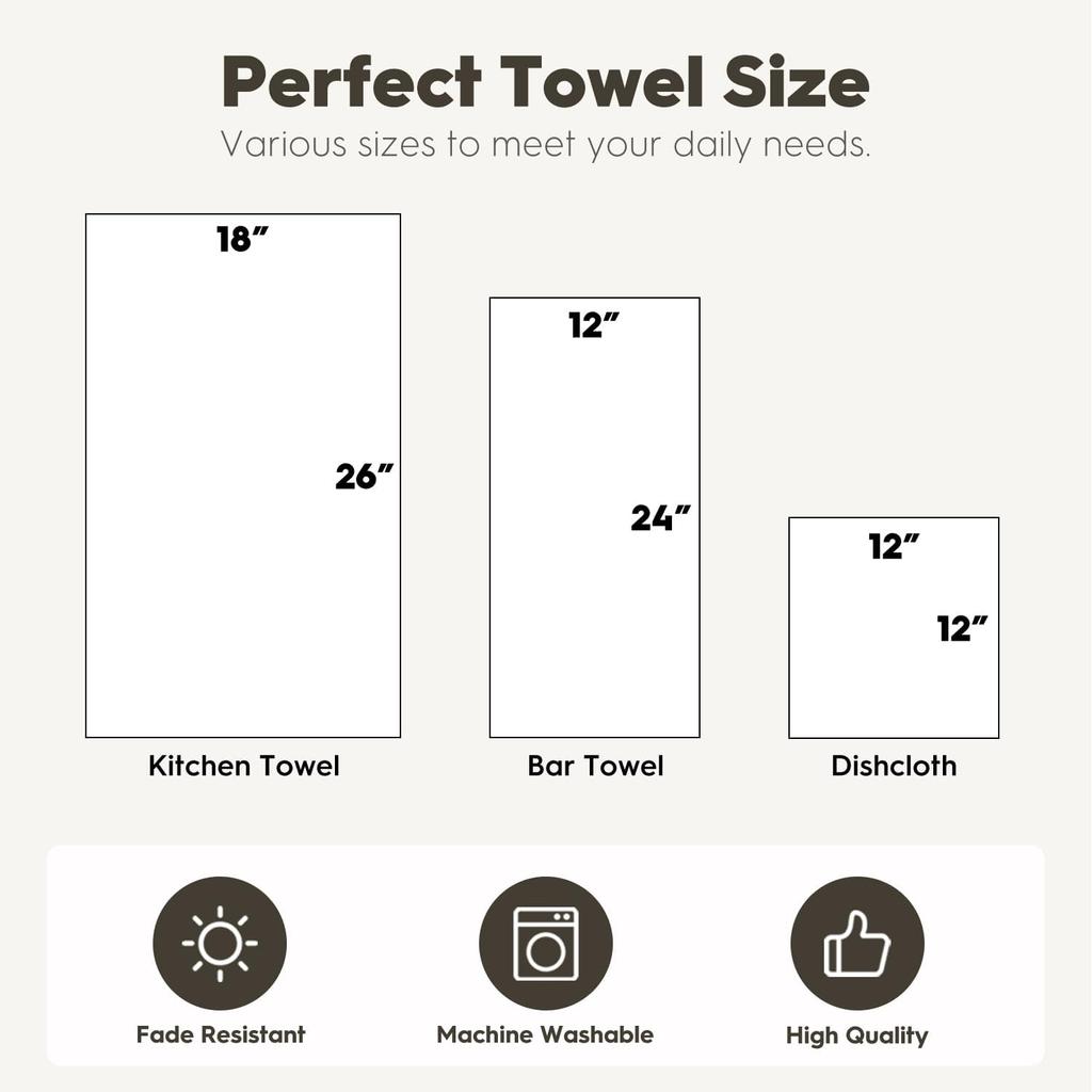 Artoid Mode Xmas Trees Cable Car Ski Winter Bar Kitchen Towels, 12x24 Inch Quick Dry Microfiber Cloth Dish Towels for Kitchen Drying Set of 2