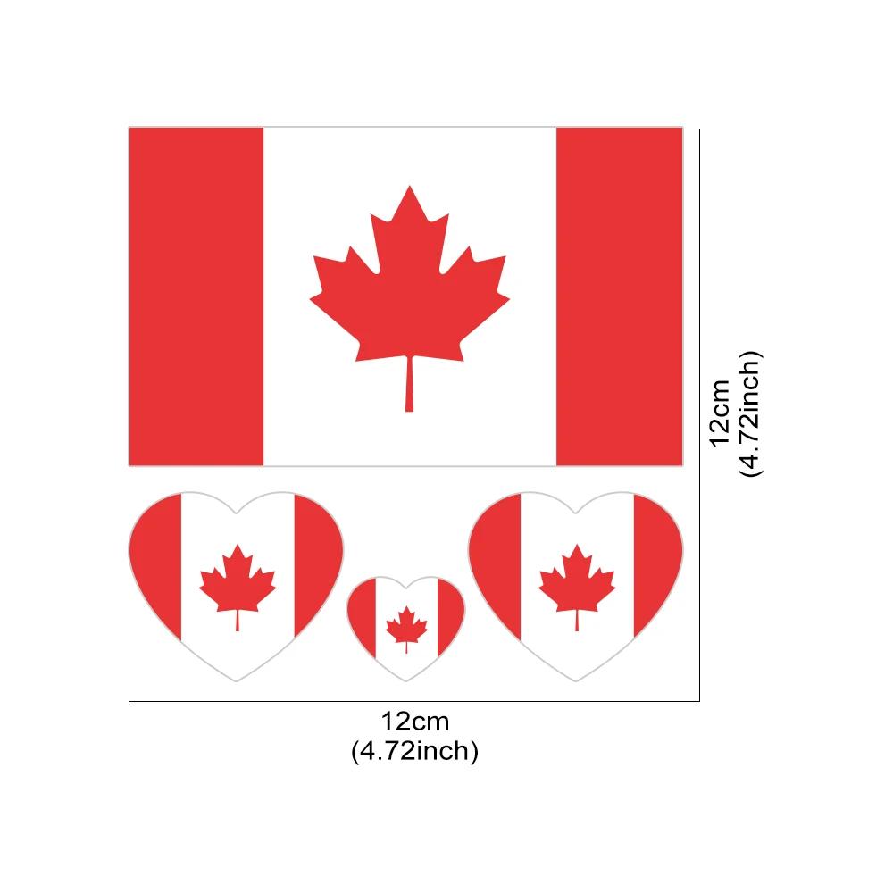 1set Various Canadian Flag Styling Sticker Leaf Red&White Car Stickers Decal History National Symbol of Canada Auto Accessories