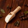 20pcs Wooden Mini Scoops Coffee/Powdered Milk/Tea/Seasoning Spoon Honey Spoon for Home Kitchen Restaurant Hotel Kitchen Supplies