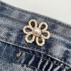Button Clasps Flower Pants Button Tightener Waist Buckle Jean Buttons for Loose Jeans  Skirts