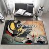 s-Spiel Door Mat Cartoon Anti-Slip Kitchen Bedroom Handmade Tufted Rug Carpet Living Room Entrance C-Cuphead Decoration