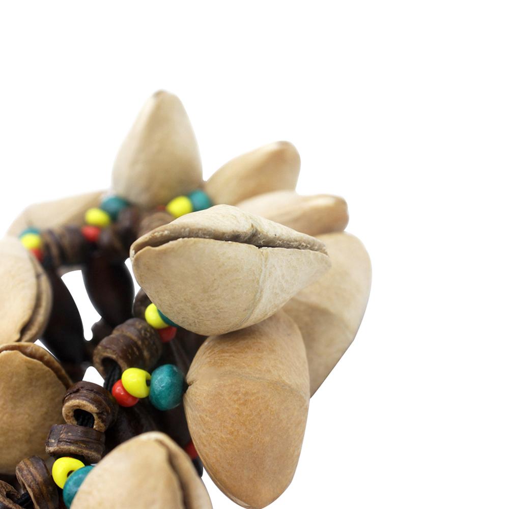 Handmade Nuts Shell Bracelet Handbell for Djembe African Drum Conga Percussion Accessories
