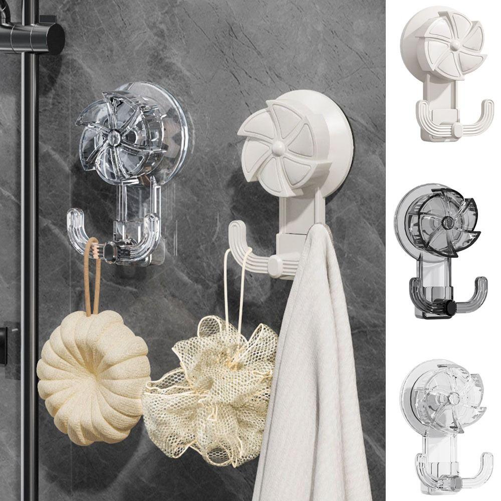 Self-Adhesive Vacuum Suction Hook Plastic Key Holder Light Luxury Wall Hanger  Kitchen