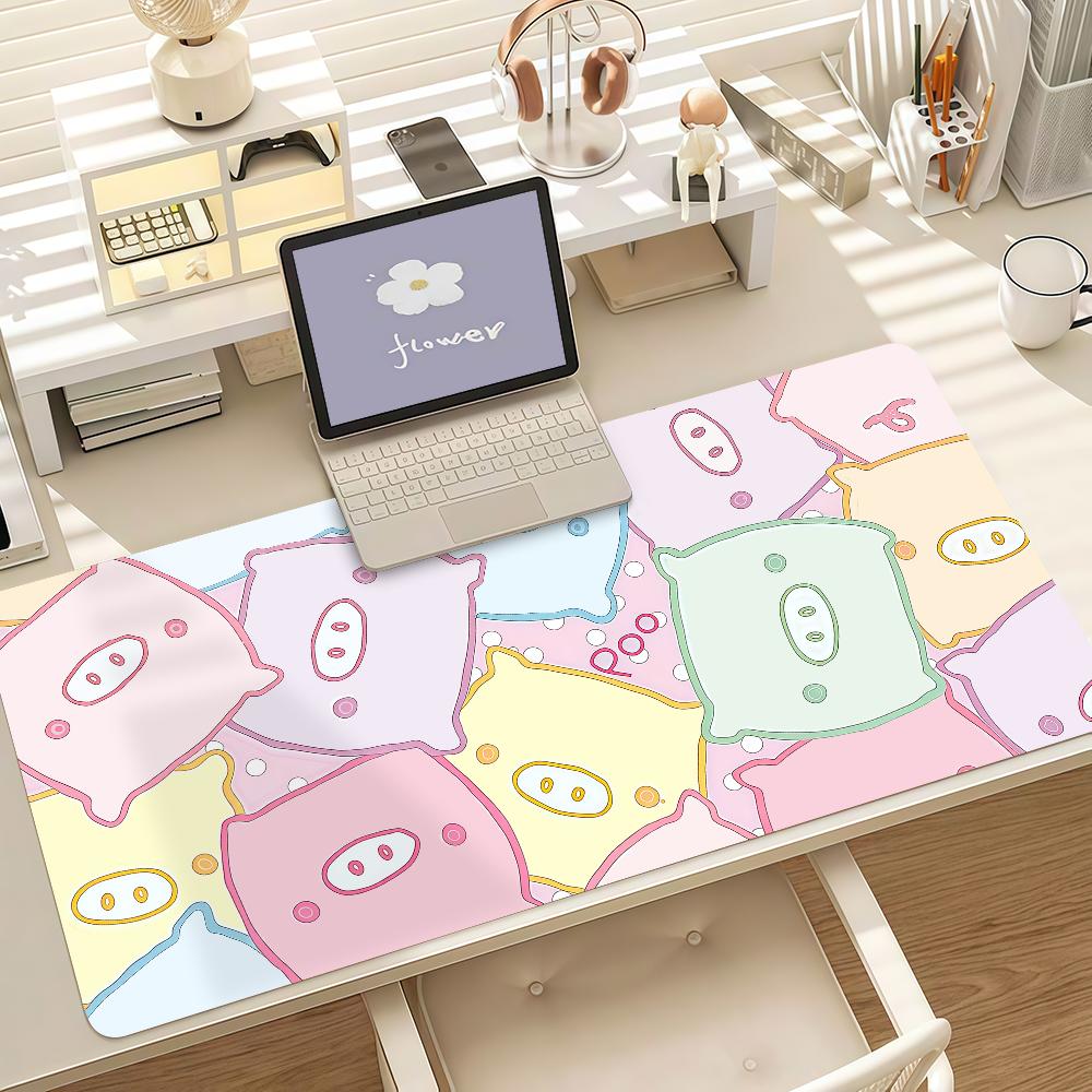 Cartoon Cute MMonokuro Boo Mouse Pad Anti Slip Rubber Edge Locked Thickened Laptop Gaming Desk Mat