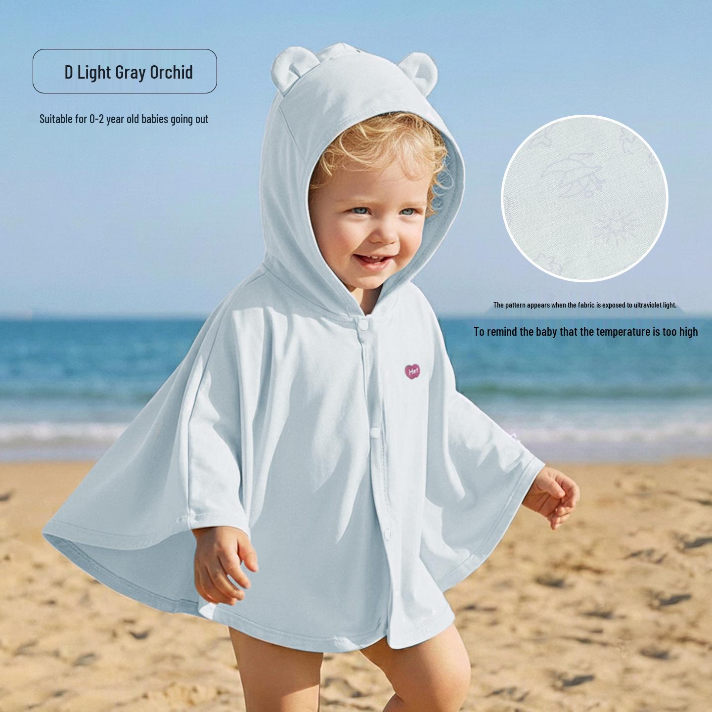 Unisex Baby Sun Protection Cloak - Breathable, Cute Infant/Toddler Jacket 0-2 Years