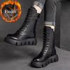 Quality Women's Ankle Boots  Summer Black Platform Zip Single Boots Female Light Waterproof High Boots Women Botas Mujer