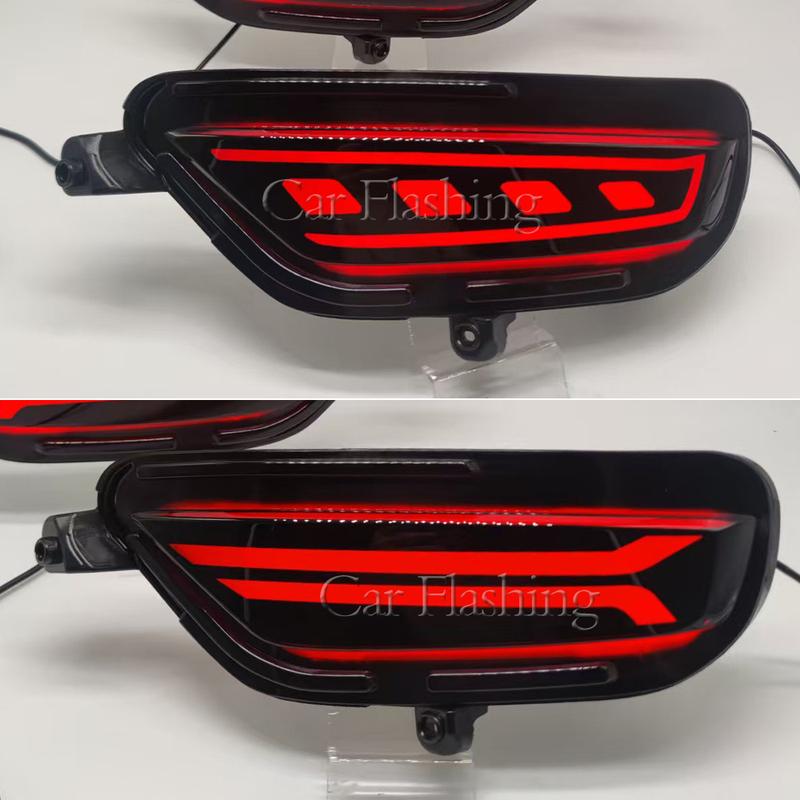 2Pcs For Mazda CX-5 CX5 2017 2018 LED Rear Reflector Taillight Fog Lamp Rear Bumper Light Brake Light Turn Signal
