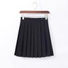 After-Sales Black Collar White JK Sailor Suit Set with Pleated Skirt