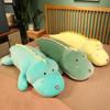 Soft Crocodile & Dinosaur Plush Body Pillow for Girls - Back Cushion & Leg-Clamping Sleeping Doll