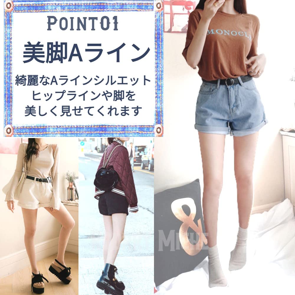 Rodrymiche Denim Black Summer Denim Loose Korean Mini Denim Denim Korean XXL Shorts, Roll-Up, Leg-Lengthening Silhouette, Versatile, Black, Pants,