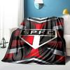 Pau-lo Fc Emblem Printed Throws Blanket Soft Flannel Blankets for Couch Bed Gifts for Men Women Picnic Blanket Christmas Gifts