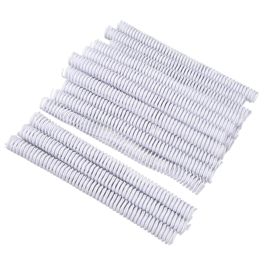 50 Pcs Spiral Binding Coil 19mm Diameter 48   4:1 Pitch 170 Sheet Capacity   Binding Spine