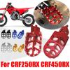 Motorcykel Fotpinne Passar Honda CRF250RX CRF450RX CRF450 Tillbehör Fotpinnar Pedalstöd Fotstöd Fotpinnar Halkfria Pedaler (Blå)