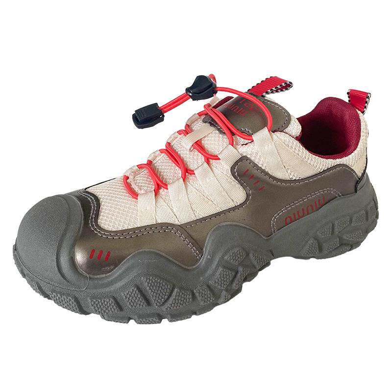 

K865 кроссовки на платформе дуриан женские туфли 2024 осень новые ангора красные кроссовки папины кроссовки 35 бордовый