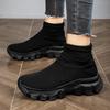 Unisex High Elastic Sock Sneakers Breathable Thick Bottom Platform Height Increase Sports Shoes for Women and Men