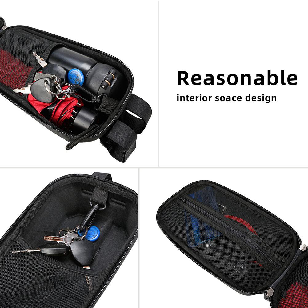 4L Electric Scooter Handle Bag EVA Hard Shell Waterproof Universal Folding Bike Zipper Head Bag Scooter Accessories