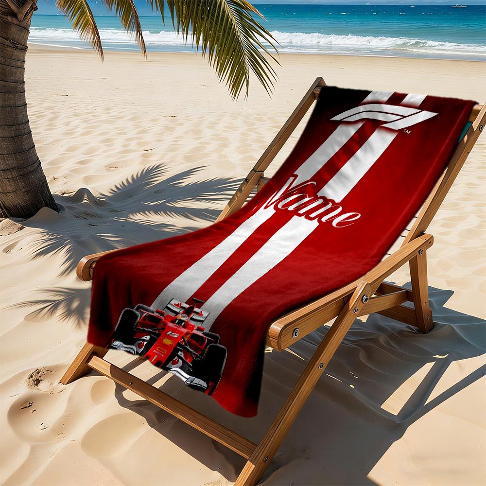 Profilo Team F1 Personalizza il Tuo Nome Telo da Spiaggia Morbido Resistente Asciugatura Rapida Portatile per Nuoto Spiaggia Campeggio Viaggio Accessori da Spiaggia Palestra