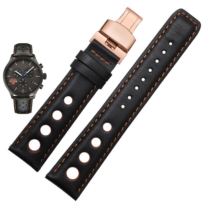 Echtes Lederarmband für Tissot Sports Racing Serie PRS516 T91 1853 Oberleder Rindsleder Uhrenarmband 20mm für chopin watchband