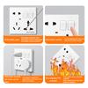 1PC  5pin Power Plug Two Or Three Plugs With 1Gang Switch Control Socket Universal Wall 86 Type Multifunctional Eight-Hole