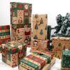 Eco-friendly Retro Kraft Christmas Gift Wrap Paper - Large Roll