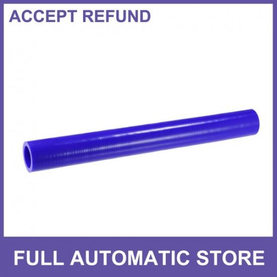 Single 12  Long 1  ID 4-Ply Car Straight Coupler Silicone Hose Pipe Tube Blue