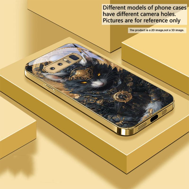 Der Tiger der Krone Für Samsung A 01 52S A04 A05S A10 A12 13 22 23 24 36 42 M02 Note 10 20Ultra 8 9 Goldene Glas-Handyhülle