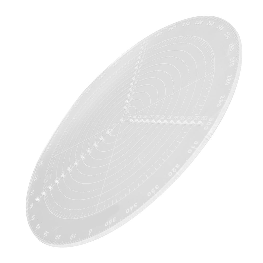 Runder Zentrumsfinder mit klaren Skalen Acryl DlY Holzbearbeitung Zirkel Kreise ZeichenwerkzeugL