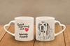 Spanish Mastiff, Mastín Español - Cup with a Dog, Adorable Cup with a Heart-shaped Handle, Universal Gift from the Art-Dog Brand